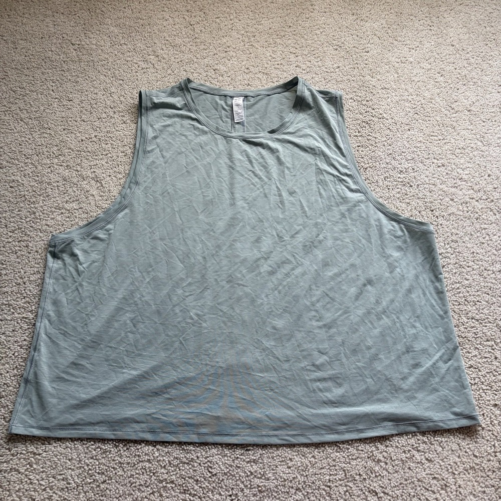 Spanx Tank Top Sleeveless Athletic Women's 3X Green